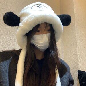 Cute Panda Hat with Ear Flaps